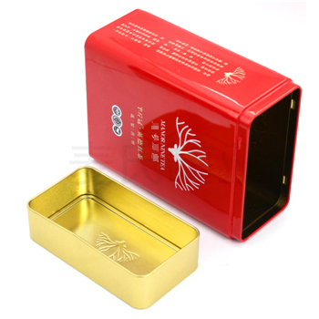 英德紅茶鐵盒，方形茶葉鐵盒包裝